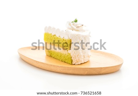 Pandas cake isolated on white background