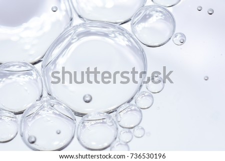 isolate bubbles on white background Royalty-Free Stock Photo #736530196