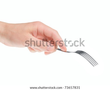 Fork in hand