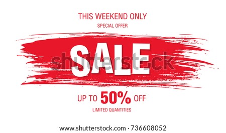 sale banner layout design vector illustration Royalty-Free Stock Photo #736608052