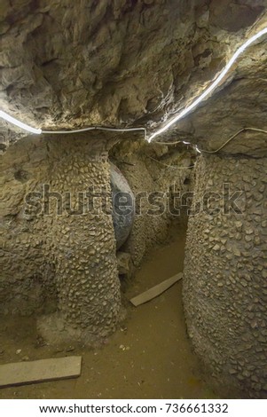 Bayburt Aydintepe old underground city ( Aydintepe ilcesinde bulunan yeralti sehri, Bayburt, Turkey)