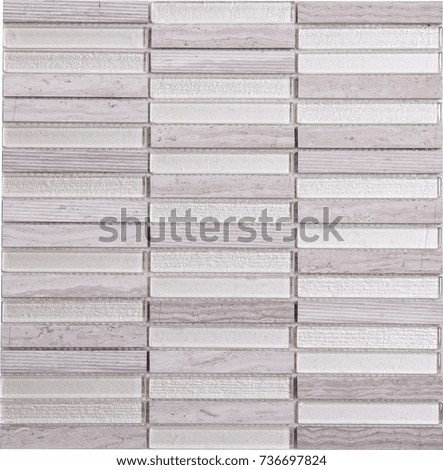 seamless white rectangle glass and marble Mosaic pattern, abstract pattern colorful mosaic wall texture wall background.