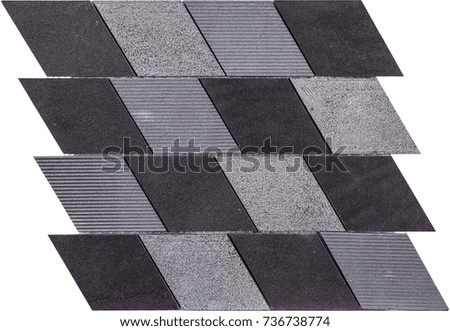 seamless black and grey diamond shaped marble Mosaic pattern, abstract pattern colorful mosaic wall texture wall background.