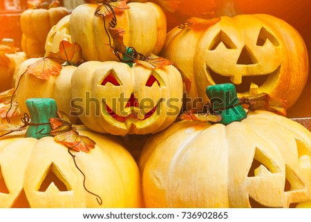 Halloween pumpkin head jack lantern scary 