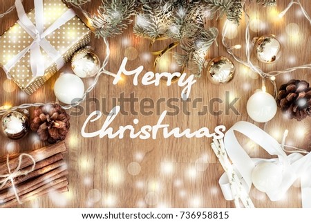 Merry christmas. Gift. Christmas mood. New Year Card Holidays