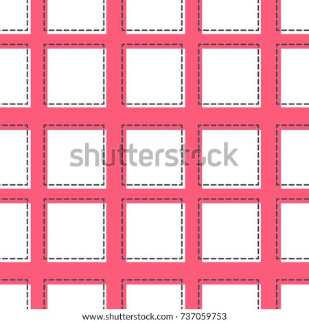 flat line square pattern vector
