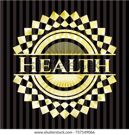 Health gold emblem