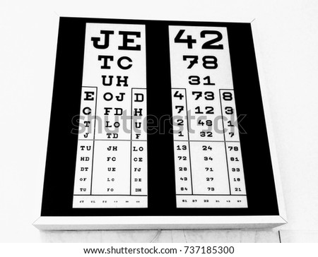 Check your eyes reading through the board