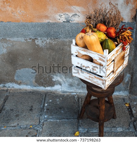 box of vegetables