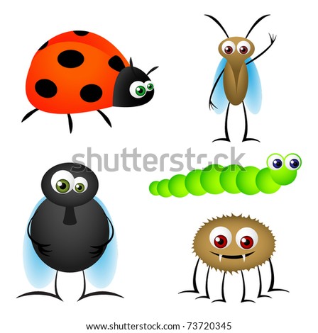 Insect Funny Vector Cartoons