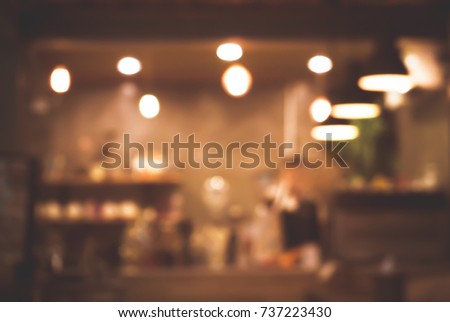 coffee shop blur style for background