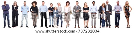 Group of full body people Royalty-Free Stock Photo #737232034