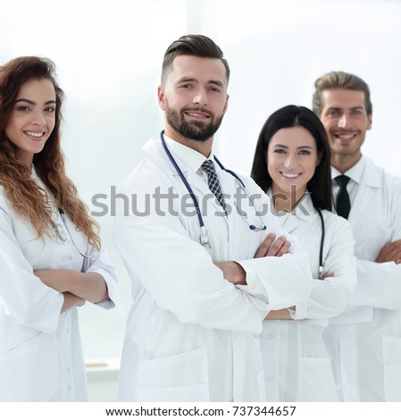 closeup.a group of doctors.