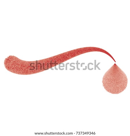 Abstract red lines on a white background. Line art. Vector illustration. Colorful shiny wave with lines created using blend tool. Curved wavy line,smooth stripe.Design background.