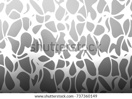 Light Silver, Gray vector doodle blurred background. Glitter abstract illustration with doodles and Zen tangles. The elegant pattern can be used as a part of a brand book.