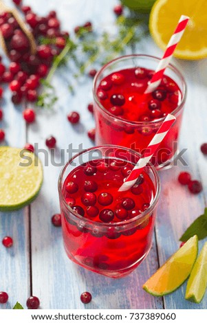 cranberry drink on wooden surface