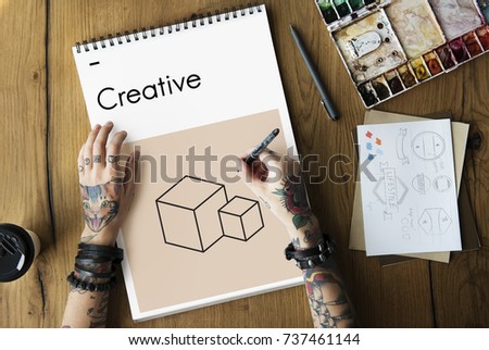Composition Layout Simulation Style Creative