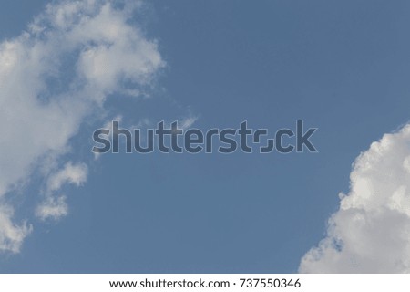 Sky blue  white background