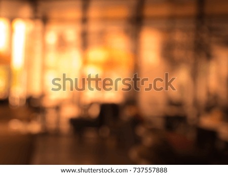 blur background abstract interior restaurant cafe or food shop bright light with bokeh