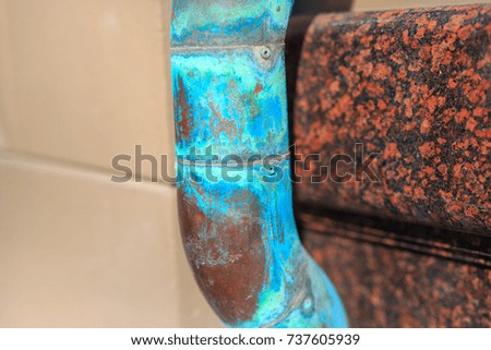 rust old paint tube