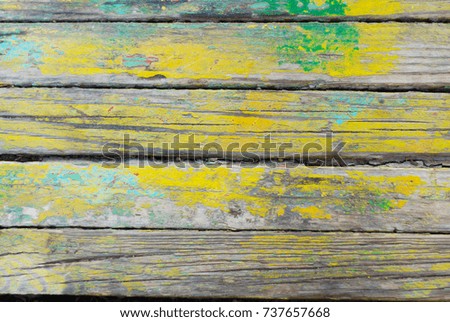 Wood Texture. Old vintage wood surface with paint.