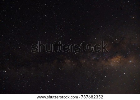 Milky way galaxy dark sky deep night , Space and universe