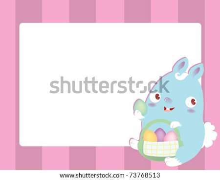 An adorable Easter bunny design.