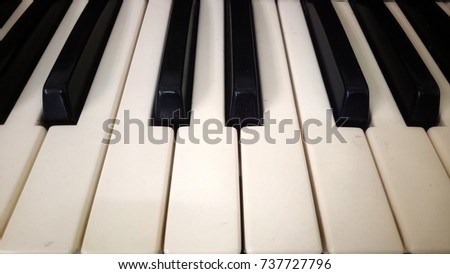 piano keyboard. synthesizer. 