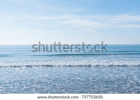 waves, sea and sun reflecting from the beach - background
