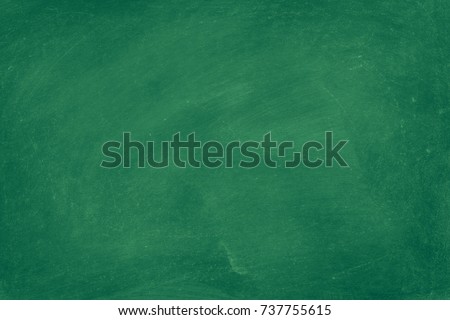 Green Chalkboard texture for school display backdrop. chalk traces erased with copy space for add text or graphic design background. Education concepts 