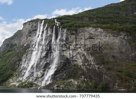 Waterfall from the mountains.