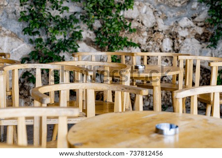 wooden outdoor furniture