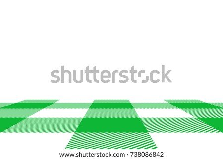 Green Gingham pattern. Texture from rhombus/squares for - plaid, tablecloths, clothes, shirts, dresses, paper, blankets, restaurant menu, quilts and other textile products. Vector illustration.