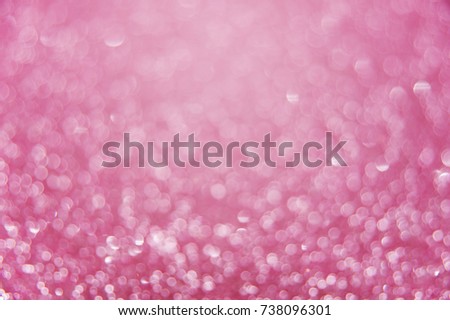 Pink bright abstract bokeh background. Sparkle texture for birthday card or wedding, valentine's day, party and other holidays invitation backdrop.