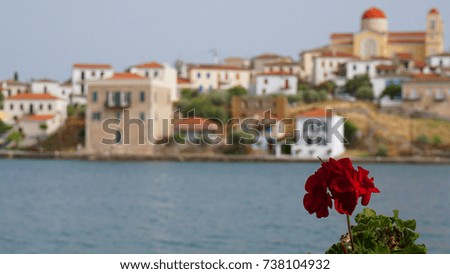 Photo from iconic picturesque fishing village of Galaxidi with traditional neoclassic houses, Fokida, Greece
					