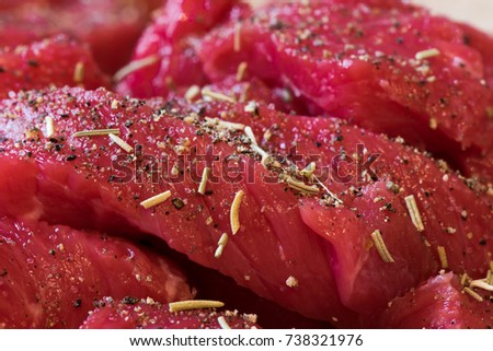 Raw Beef with Rosemary 