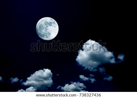 big moon background night sky 