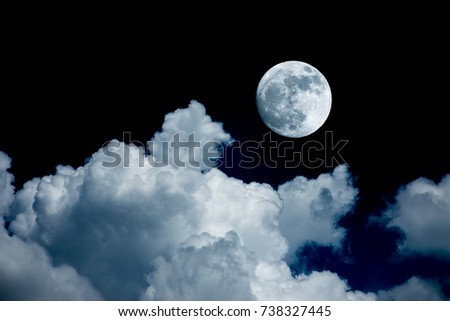 big moon background night sky 