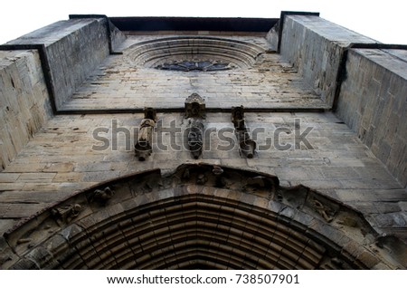 Exterior of the church in Figeac,France