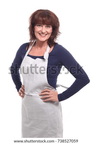 Woman is ready to cook