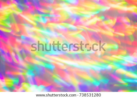 Abstract multicolored rainbow psychedelic light streaks background Royalty-Free Stock Photo #738531280