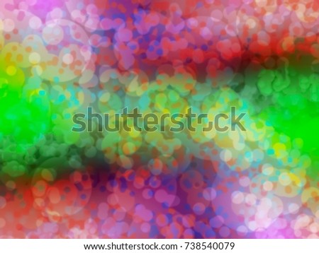 colorful blurred light bokeh abstract background, spot flare reflection lamp and circle glitter