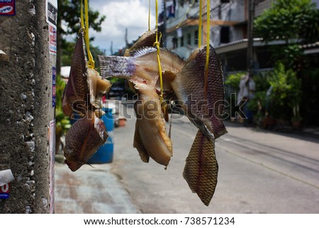 Sun-dried fish