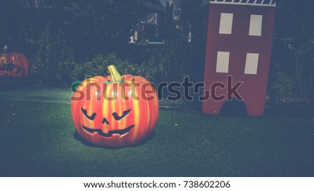 Halloween pumpkin lantern. Trick or treat.Scary Halloween pumpkins Decoration, Halloween pumpkins smile and scrary eyes for party night
