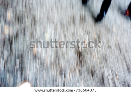 the blur white texture on the ground