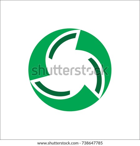 green arrow recycle logo