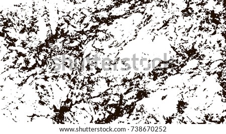 Grunge marble texture. White and black distress design. Torn stone modern background. Monochrome granite surface. Vector illustration.