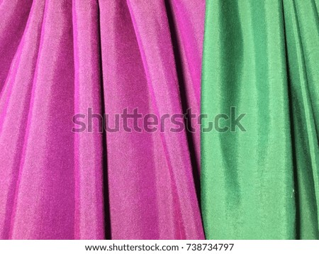 Colorful silk cloth
