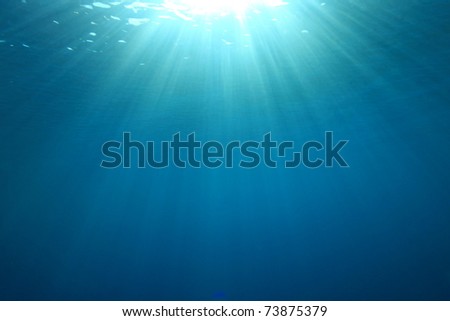 Abstract background image of Sunburst on the Ocean Surface