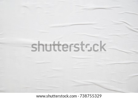 white creased poster texture Royalty-Free Stock Photo #738755329